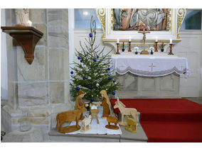 Krippenandacht mit Segnung der Kinder (Foto: Karl-Franz Thiede)